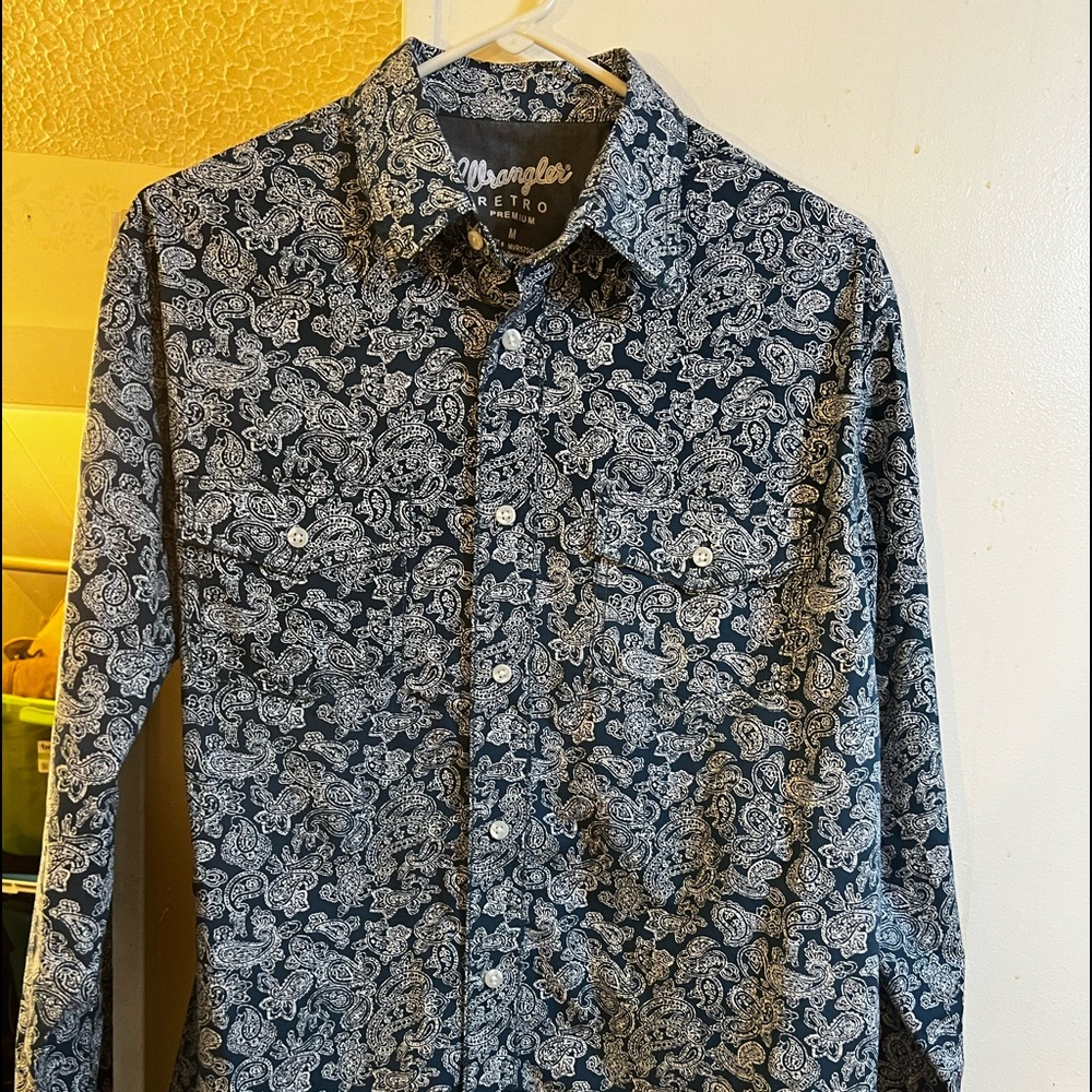 Mens Wrangler Retro Premium Shirt M NWOT